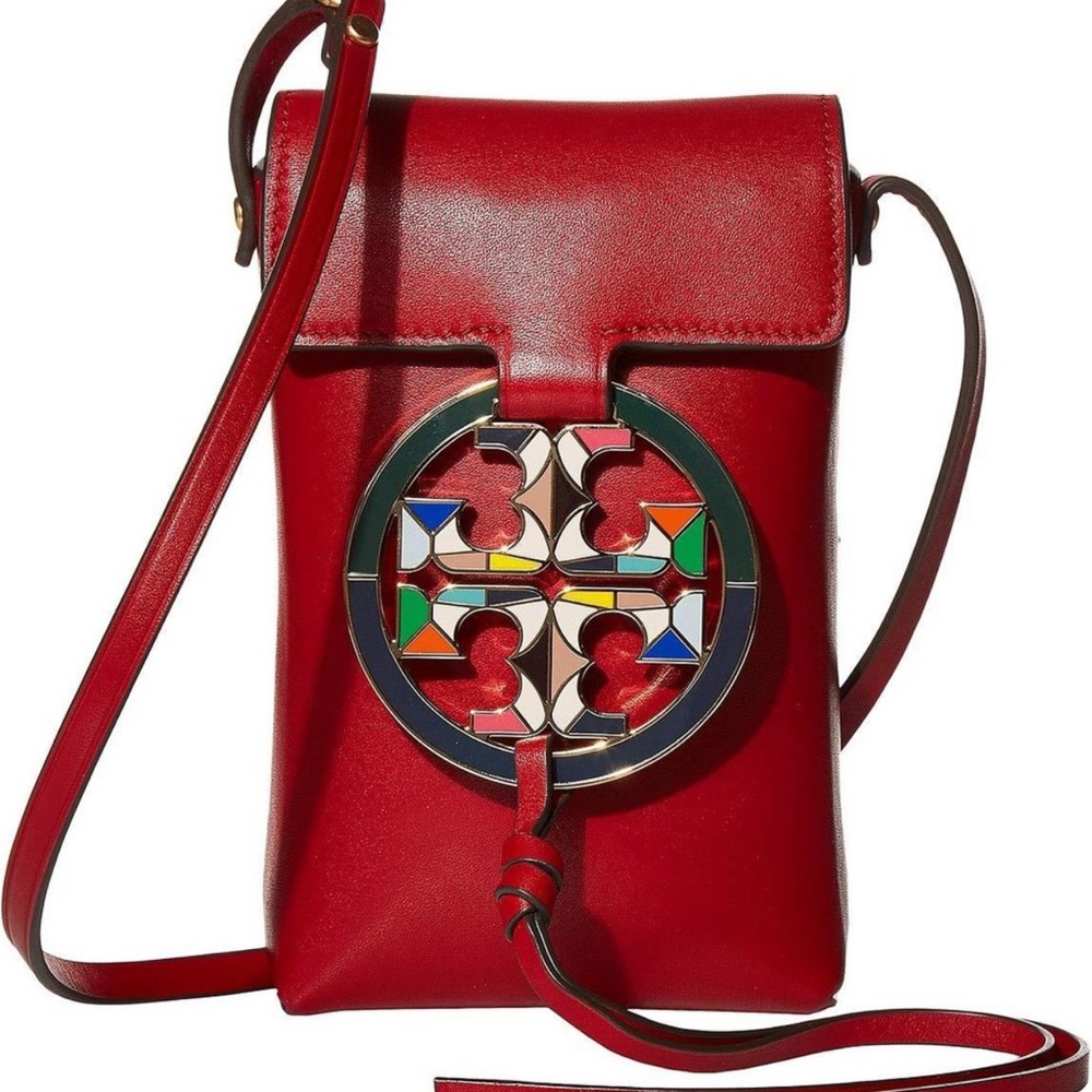 MILLER ENAMELED-LOGO PHONE CROSSBODY
